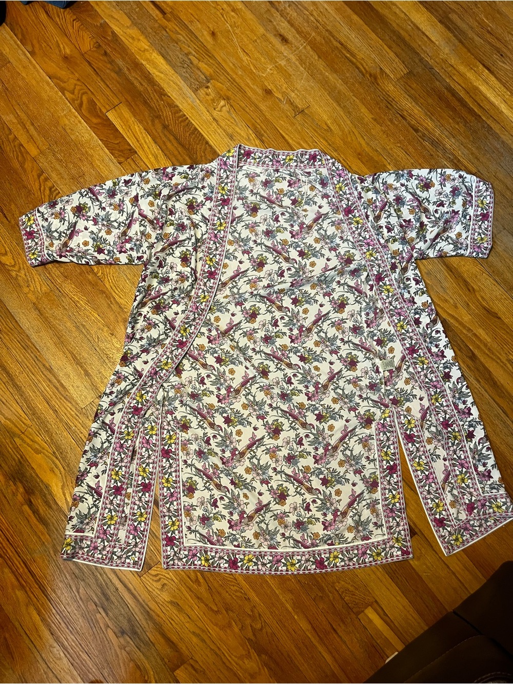 Max Studio Floral Multicolor Beach Coverup